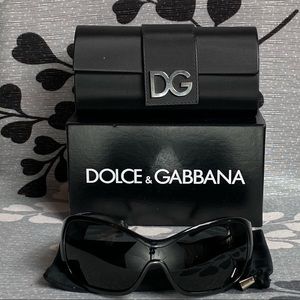 Dolce & Gabbana Black Sunglasses w/Case & Box